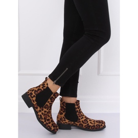 Dámské boty Chelsea s leopardím potiskem 7390-PA Leopard hnědý 2