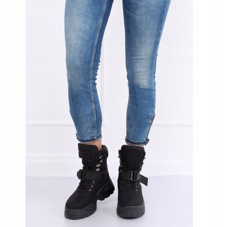 Černé boty HE117P černé černá 1