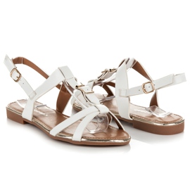 Pezzano Ploché sandály s regulací bílý 1