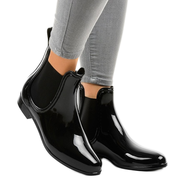 Černé krátké gumáky ZA-3 černá 2