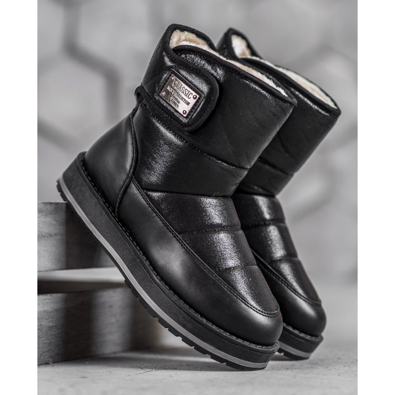 SHELOVET Sněhule s třpytkami černá 1