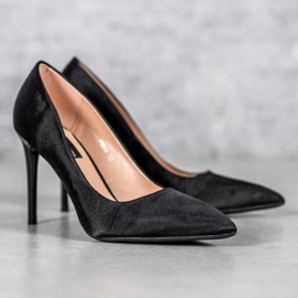 SHELOVET Saténové špendlíky černá 2