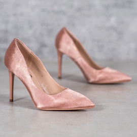 SHELOVET Saténové špendlíky růžový 1