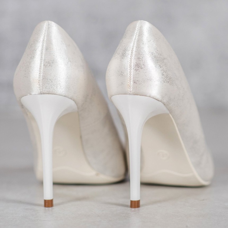 SHELOVET Saténové špendlíky bílý 1