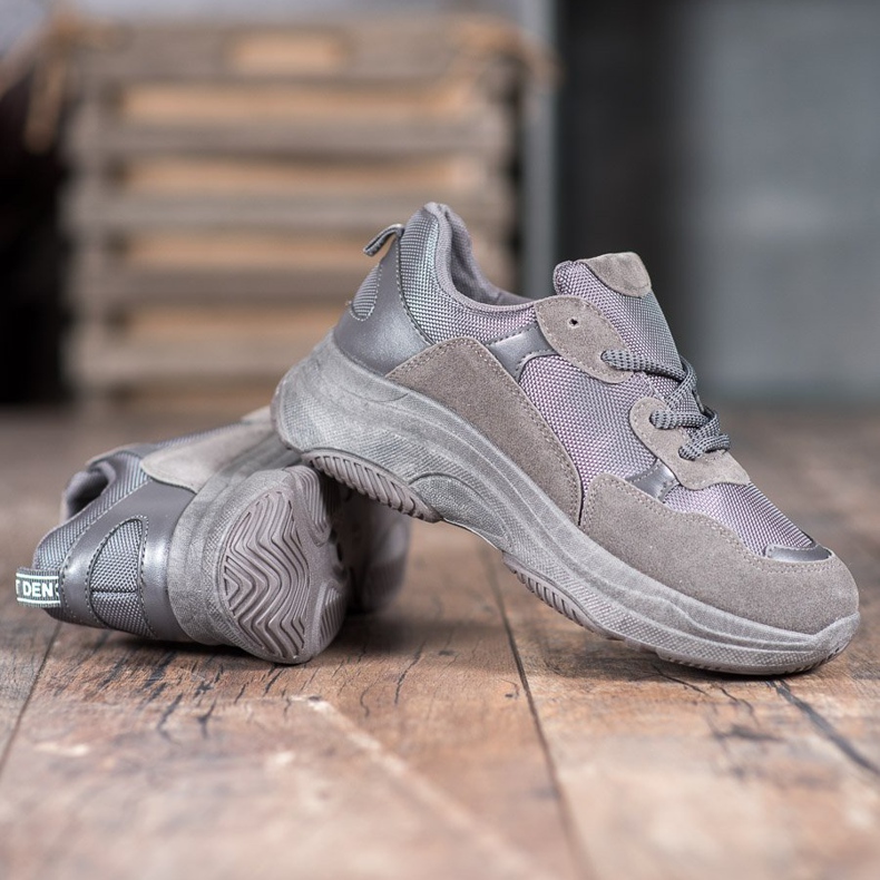 SHELOVET Šedé sportovní boty šedá 1