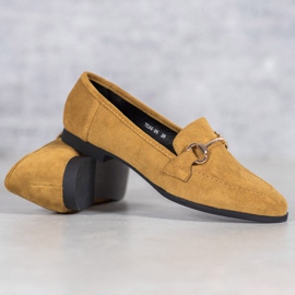 Semišové mokasíny VICES žlutá 1