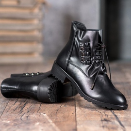 Groto Gogo Boty s žebrovaným černá 1