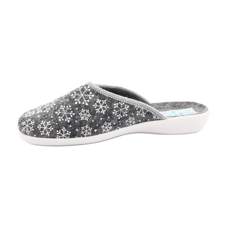 Adanex cítil pantofle sněhové vločky 24215 bílý šedá 2