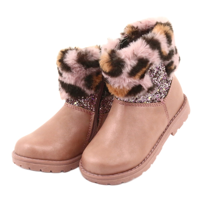 American Club Dívky v leopardském tisku GC45 Pink Leopard Print růžový 3