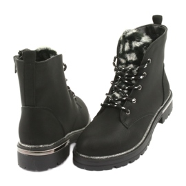 American Club Black Boots Boots GC33 Black černý černý 4