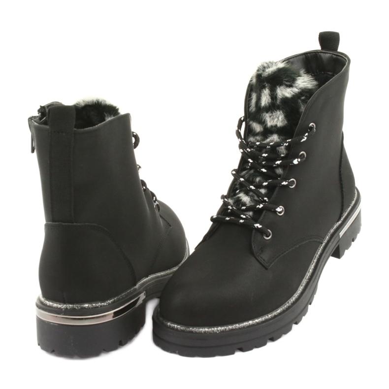 American Club Black Boots Boots GC33 Black černá černá 4