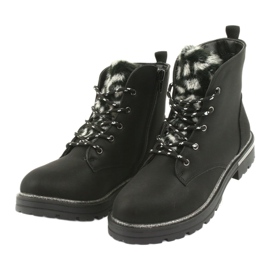 American Club Black Boots Boots GC33 Black černý černý 3