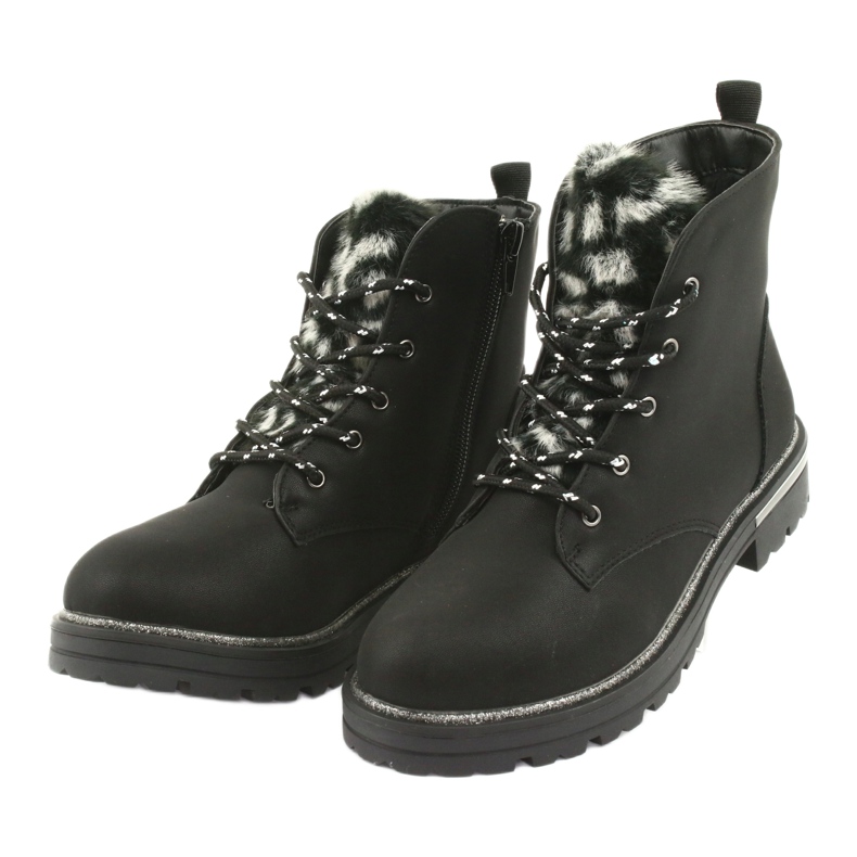 American Club Black Boots Boots GC33 Black černá černá 3