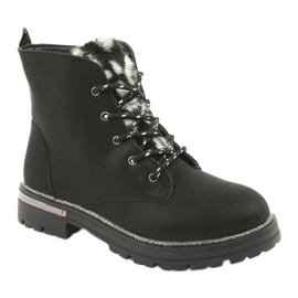 American Club Black Boots Boots GC33 Black černá černá 1