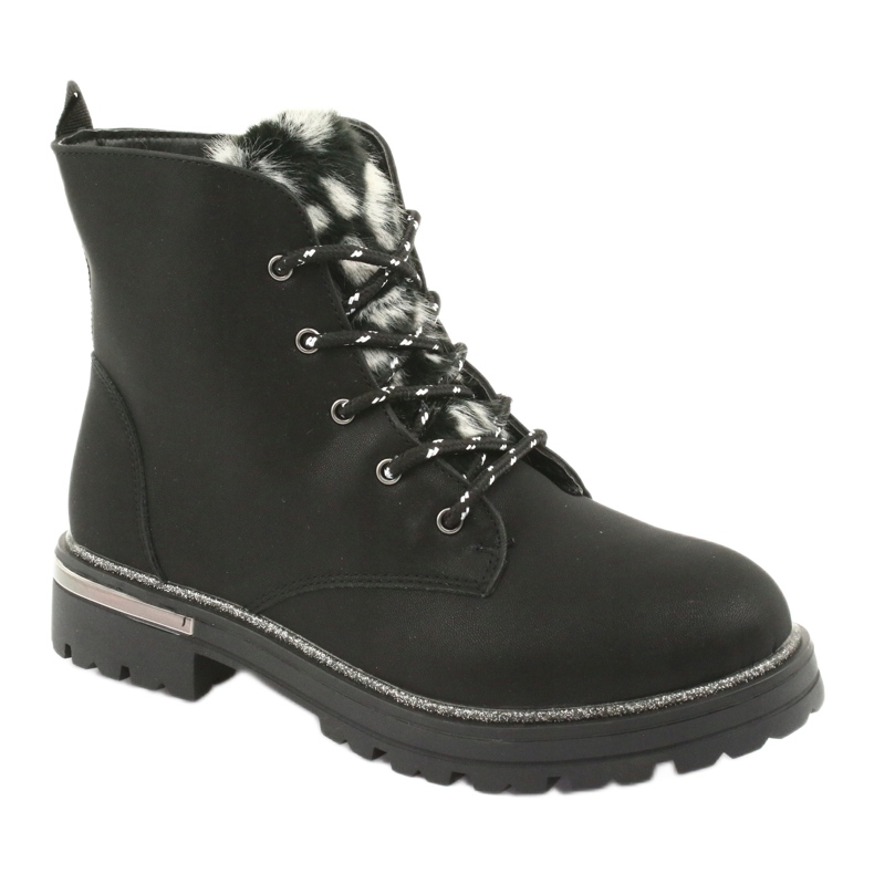 American Club Black Boots Boots GC33 Black černá černá 1
