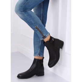 Černé kozačky Jodhpur pro ženy 1304 Black černý 1