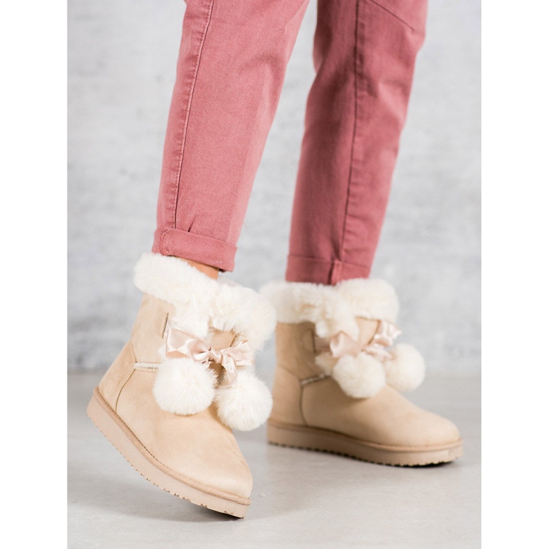 Módní béžová Mukluki béžový 1