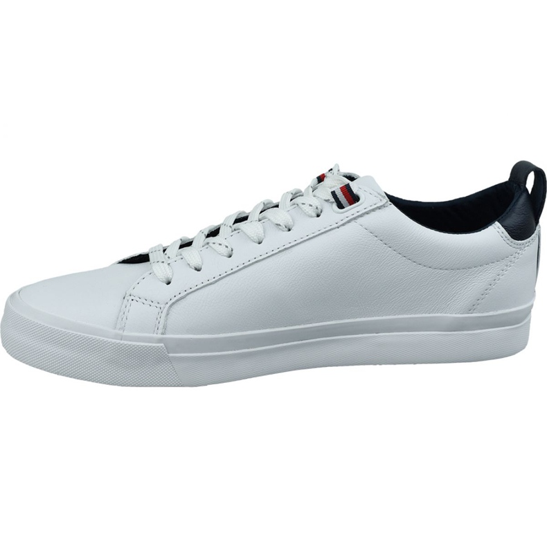 Boty Tommy Hilfiger Flag Detail Leather Sneaker M FM0FM02576-YBR bílý 1
