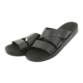 Černé pantofle na platformě Atletico 185 černá 3