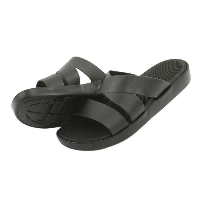 Černé pantofle na platformě Atletico 185 černá 4