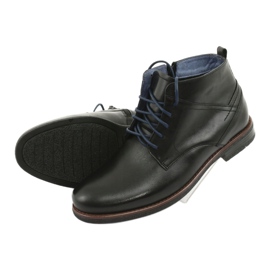 Kožené boty na zip Nikopol 702 černá 5