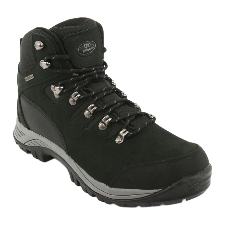 Atletico 66176 černá svázaná turistická obuv černý 1