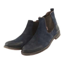 Nazouvací boty Chelsea boty Badura 4754 hnědý námořnická modrá 3