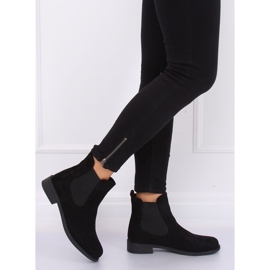 Černé boty Jodhpur B-6856 Black černý 2