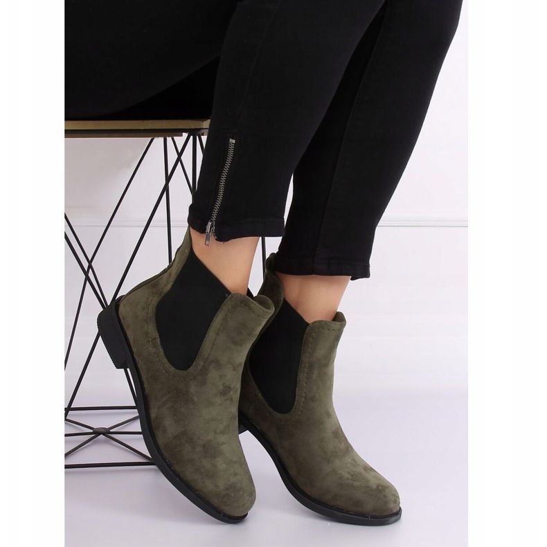 Zelené boty Jodhpur B-6856 Green zelený 1