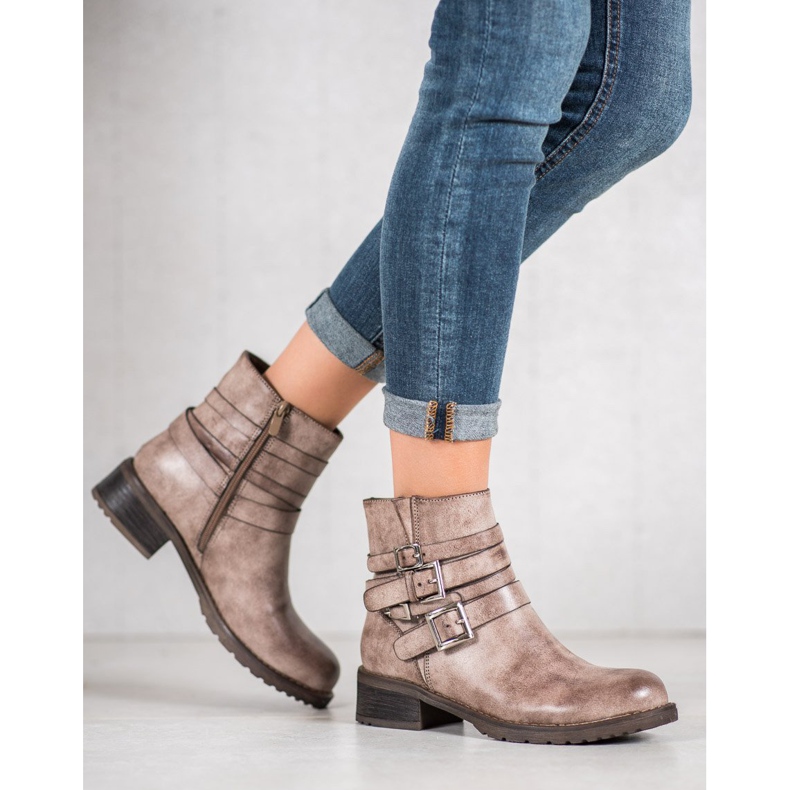 SHELOVET Klasické béžové boty béžový 2