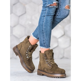 SHELOVET Krajkové upínáky hnědý vícebarevný zelená 2