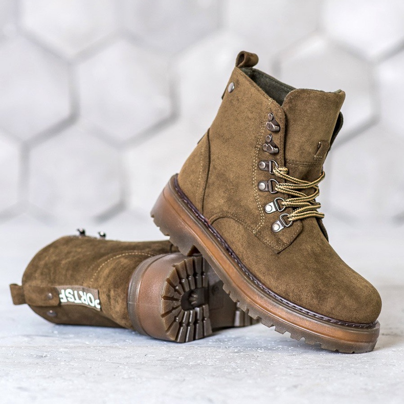 SHELOVET Krajkové upínáky hnědý vícebarevný zelená 1