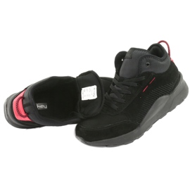 McKey High Pánské sportovní boty Black Suede 1068 černá 5
