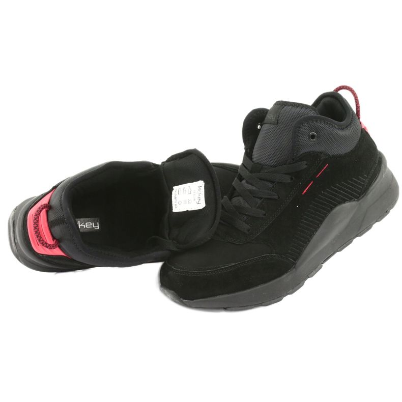 McKey High Pánské sportovní boty Black Suede 1068 černá 5