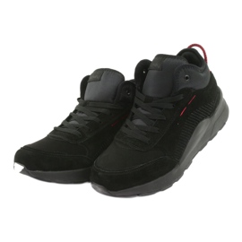 McKey High Pánské sportovní boty Black Suede 1068 černá 3