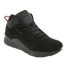 McKey High Pánské sportovní boty Black Suede 1068 černý 1