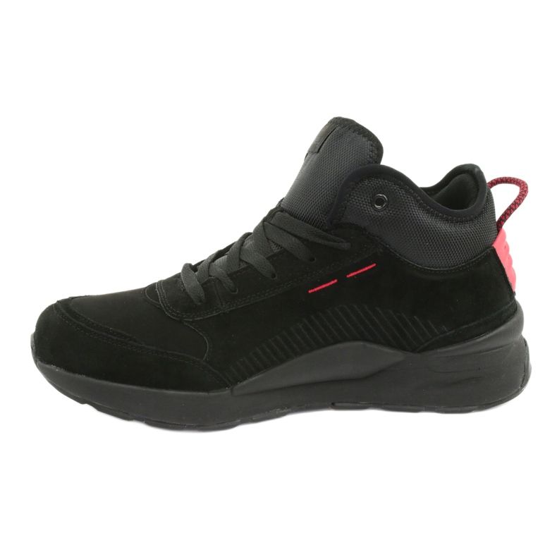 McKey High Pánské sportovní boty Black Suede 1068 černý 2
