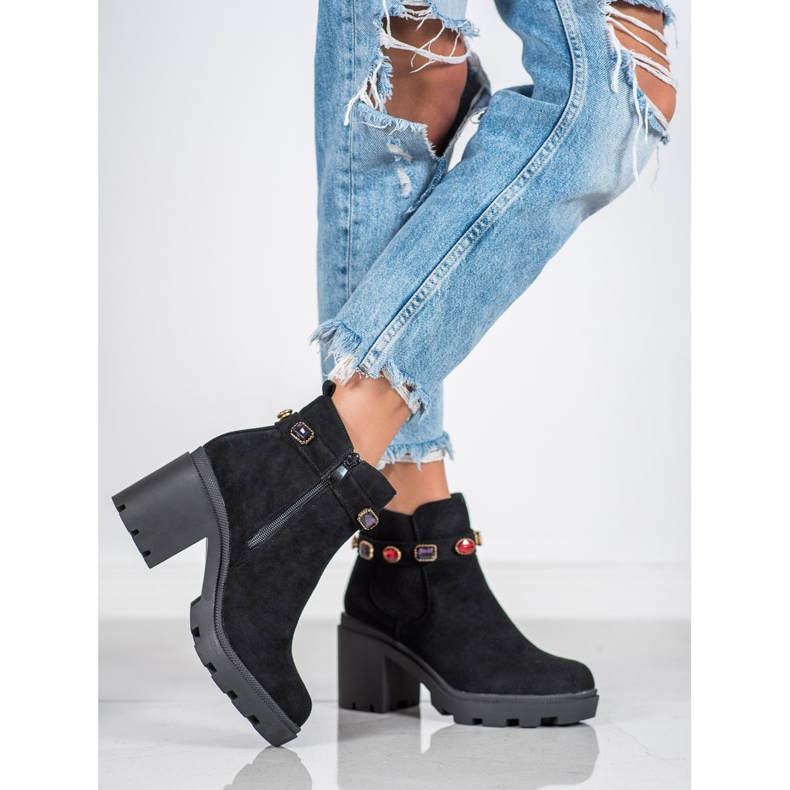 Seastar Boty na platformě černý 1