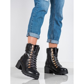 Seastar Šněrovací kotníkové boty černý 1