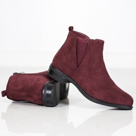 Ideal Shoes Nazouvací boty červený 1