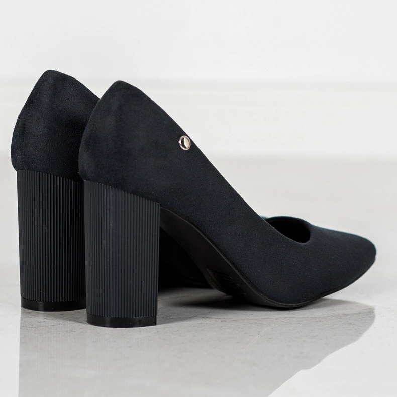 Goodin Semišové Lodičky Na Sloupu černá 2