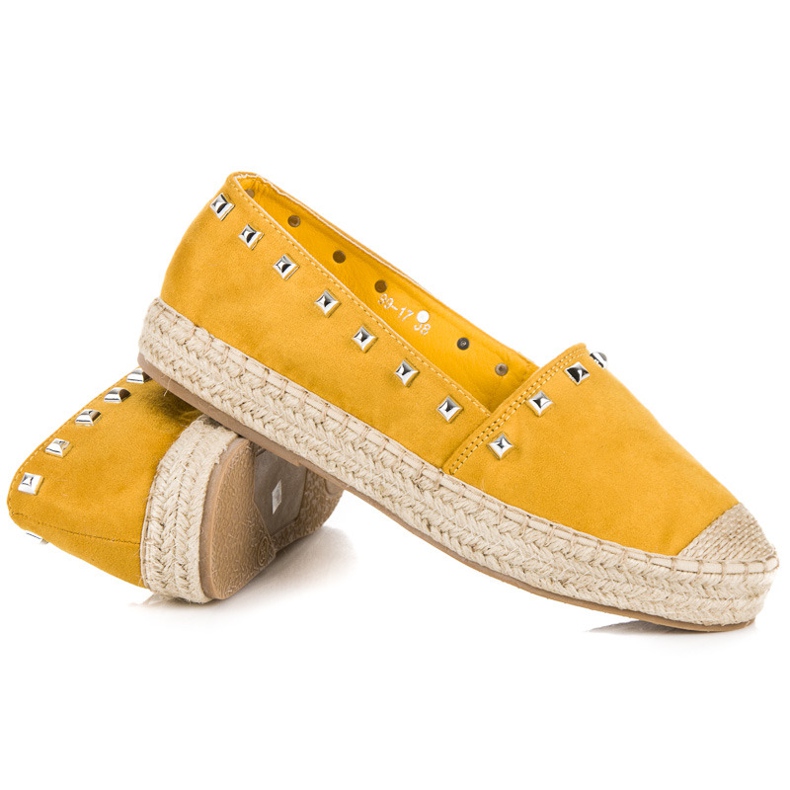 Nio Nio žluté Espadrilky S Cvočky žluť 1