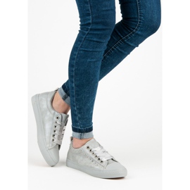 Šedé Tenisky Se Stuhou šedá 2 Šedé Tenisky Se Stuhou šedá 2