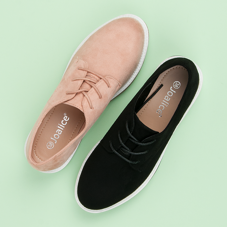 Černé semišové boty černá 1