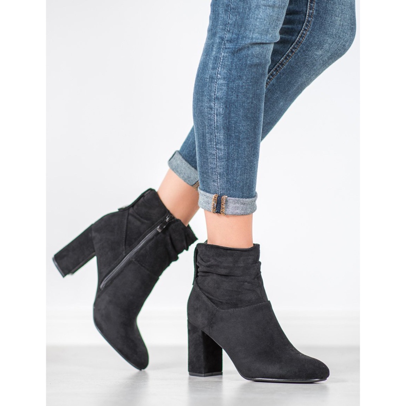 SHELOVET Klasické kozačky na vysokém podpatku černá 1 SHELOVET Klasické kozačky na vysokém podpatku černá 1