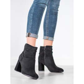 SHELOVET Klasické kozačky na vysokém podpatku černá 2 SHELOVET Klasické kozačky na vysokém podpatku černá 2