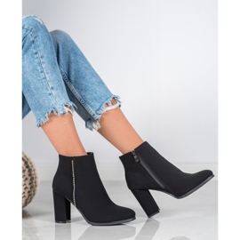 Seastar Matné boty s kubickým zirkonem černý 1