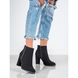 Seastar Matné boty s kubickým zirkonem černý 2