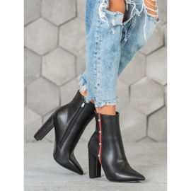 Seastar Vysoké kozačky s ozdobným páskem černý 1