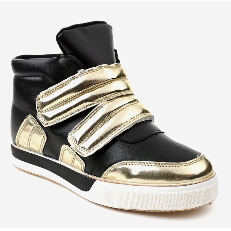 Černé izolované tenisky na klínku GF-ZM26 černá 1